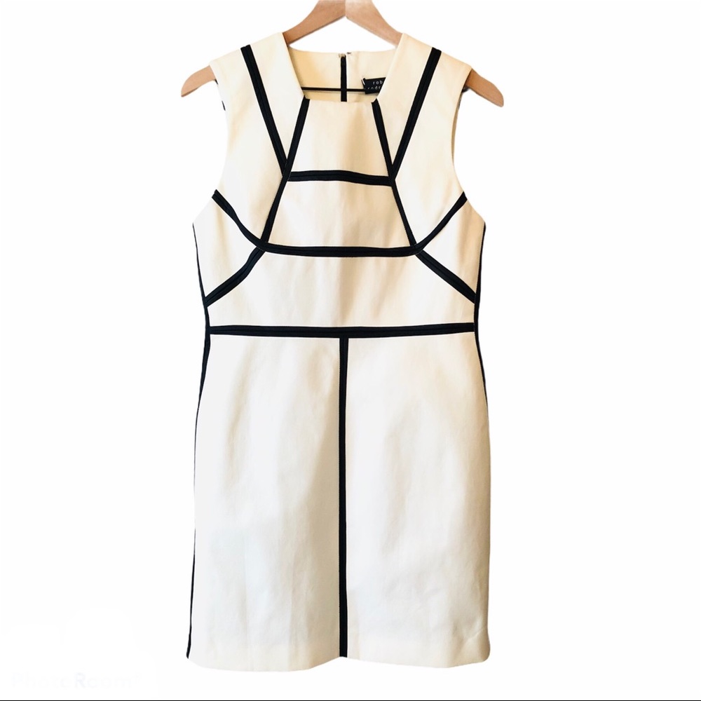 Robert Rodriguez Dress Ivory and Black Sheath 8